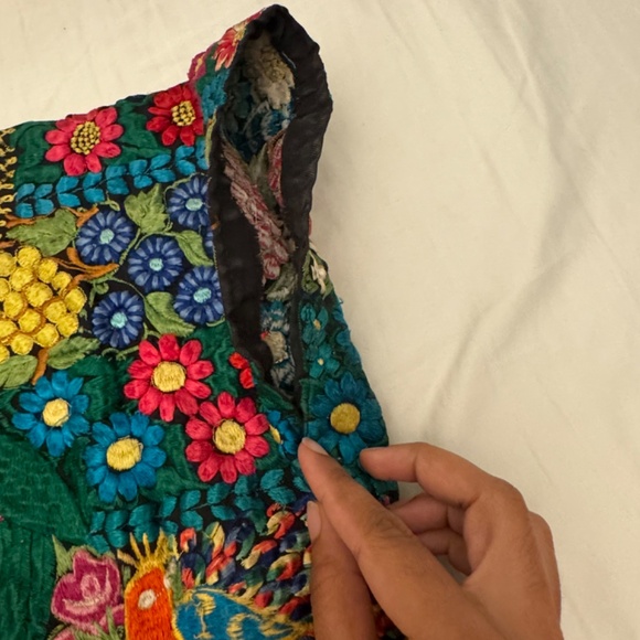 Stunning vibrant vintage Mexican huitpil , freeish size - Picture 6 of 7